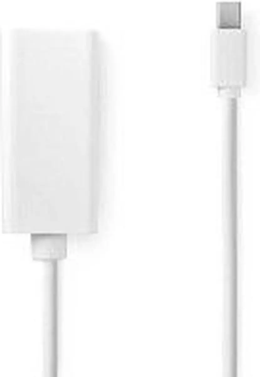 Nedis Mini DisplayPort naar HDMI Kabel 21.6 Gbps 0.2m - Wit