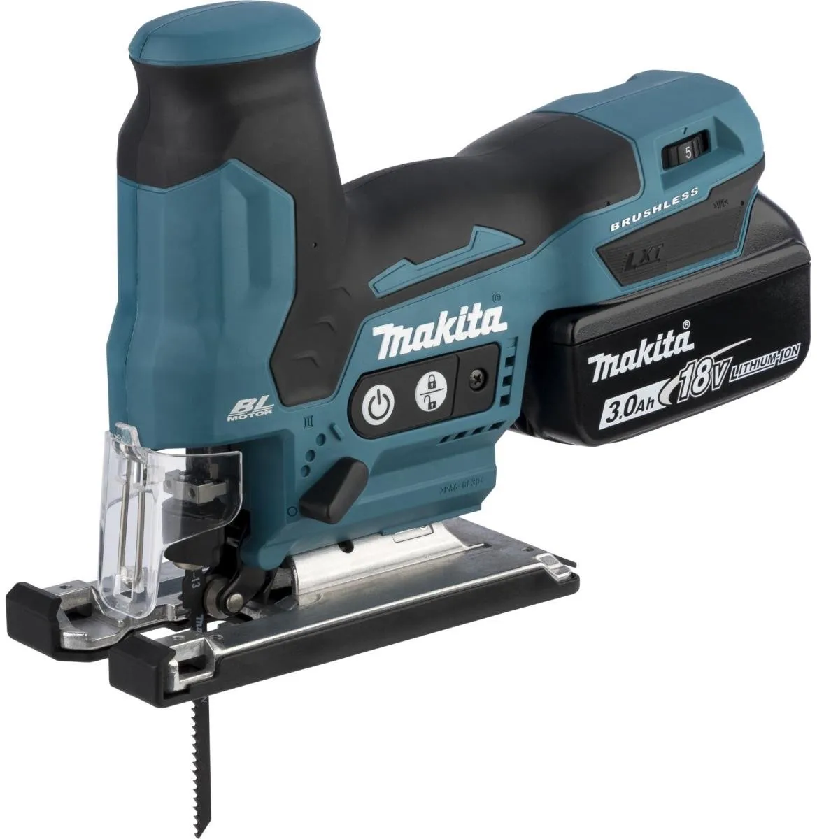 Makita DJV 185 RF1J Pendelzaag 18V - 800 tr/min - 6 Zaagbladen - 3,0Ah