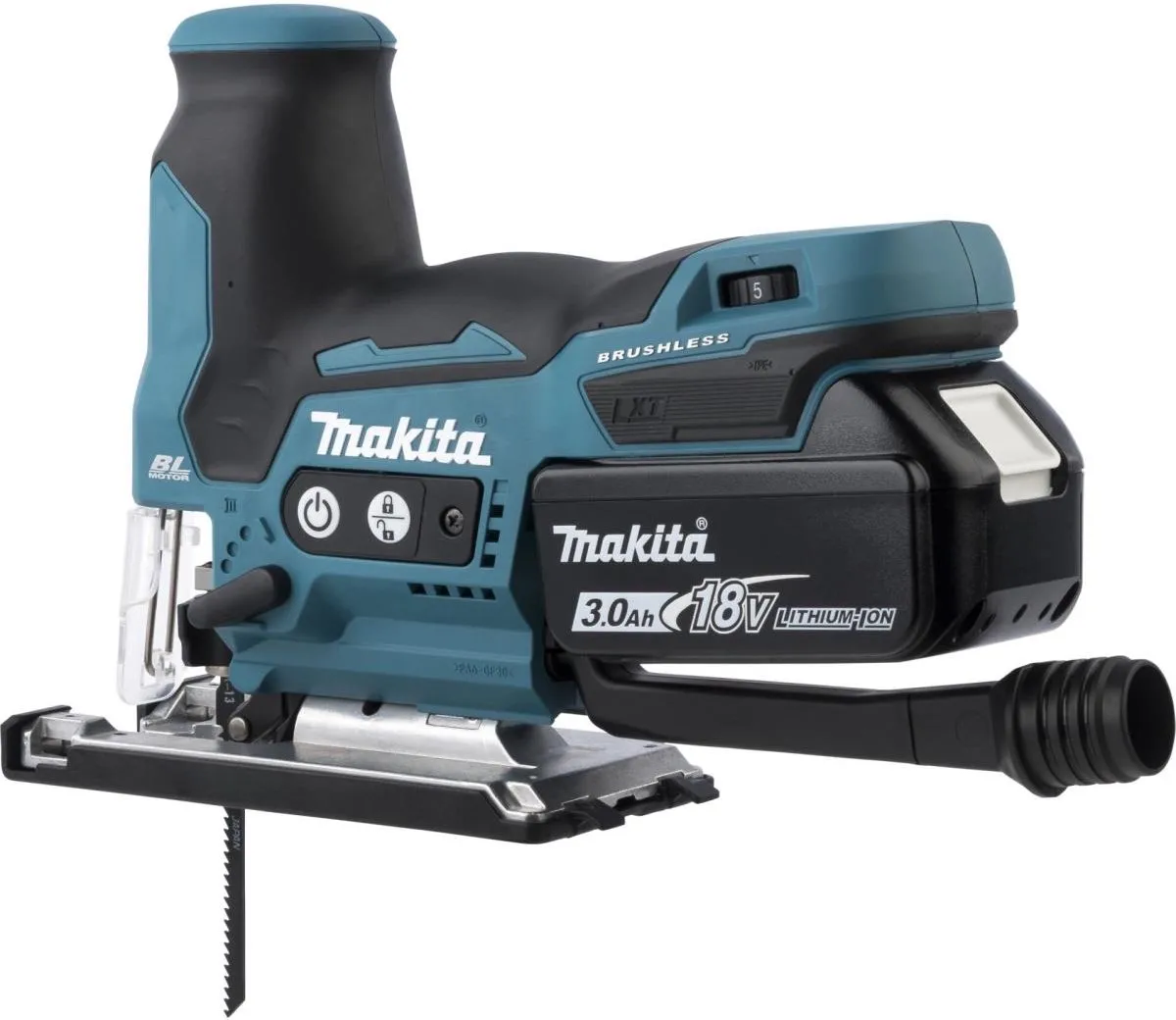 Makita DJV 185 RF1J Pendelzaag 18V - 800 tr/min - 6 Zaagbladen - 3,0Ah