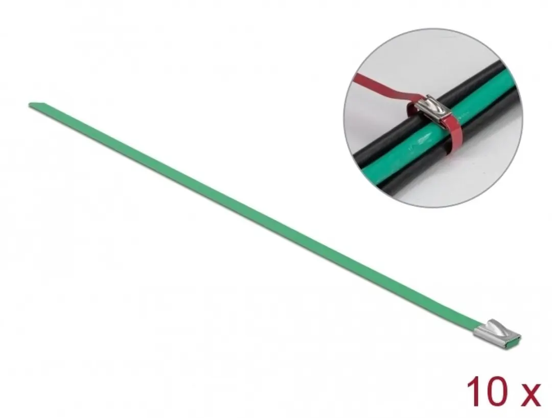 Delock Roestvrijstalen Kabelbinders 200x4.6mm