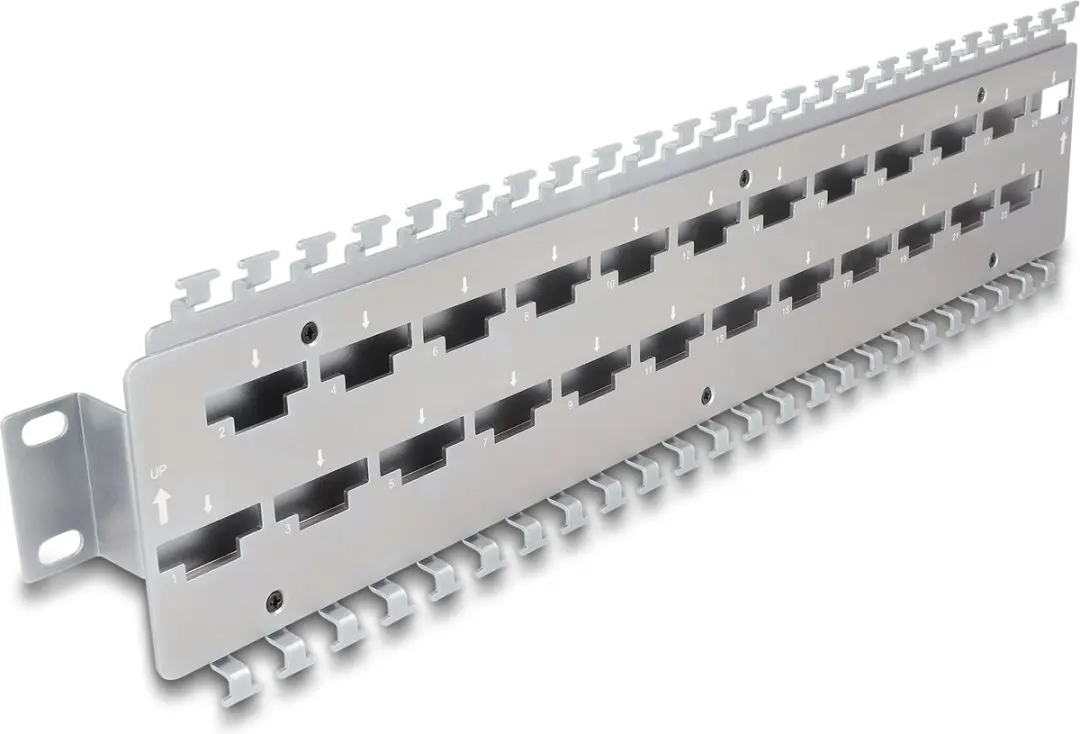 Delock 19" Kabelsteunrail 24 Poorten LSA