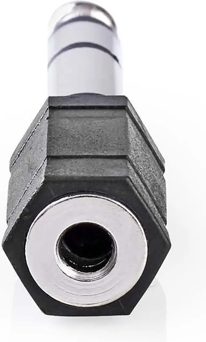 Nedis Stereo-Audioadapter 6,35mm naar 3,5mm - Zwart