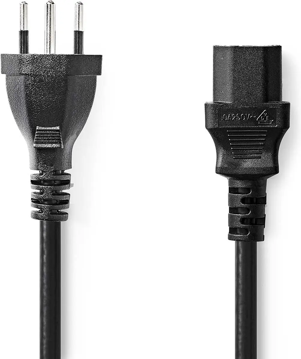 Nedis Stroomkabel CEGL11200BK20 CH Type 12 - 2m - Zwart