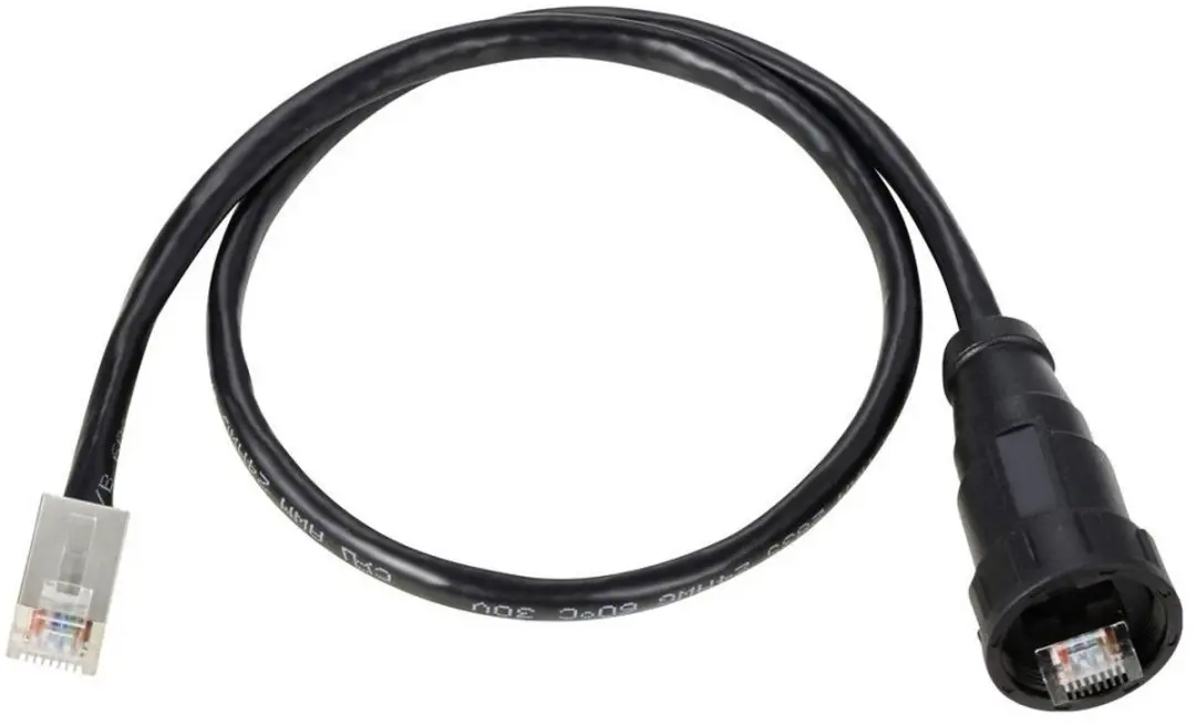 Tru Components TC-E13T-MR5-MCA/NCA-0.5PV-S RJ45-kabel 0,5m - IP67 Zwart