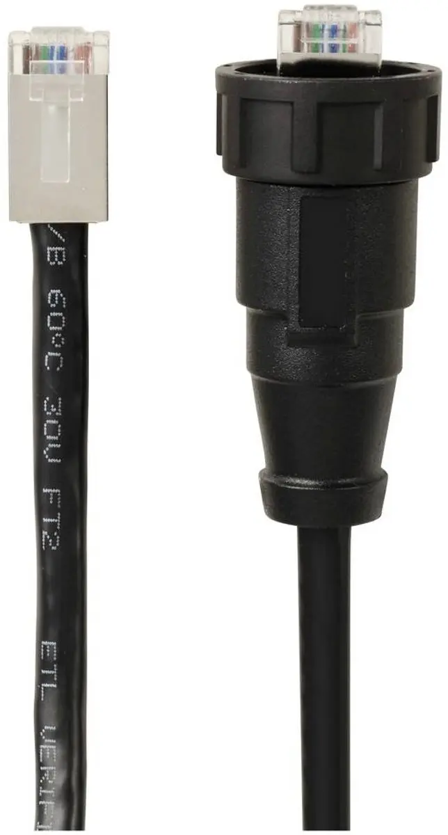 Tru Components TC-E13T-MR5-MCA/NCA-0.5PV-S RJ45-kabel 0,5m - IP67 Zwart