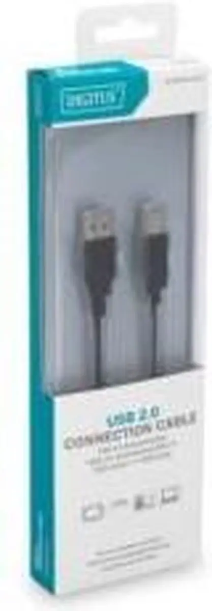 Digitus USB-A naar USB-B Kabel 1,8M - Zwart