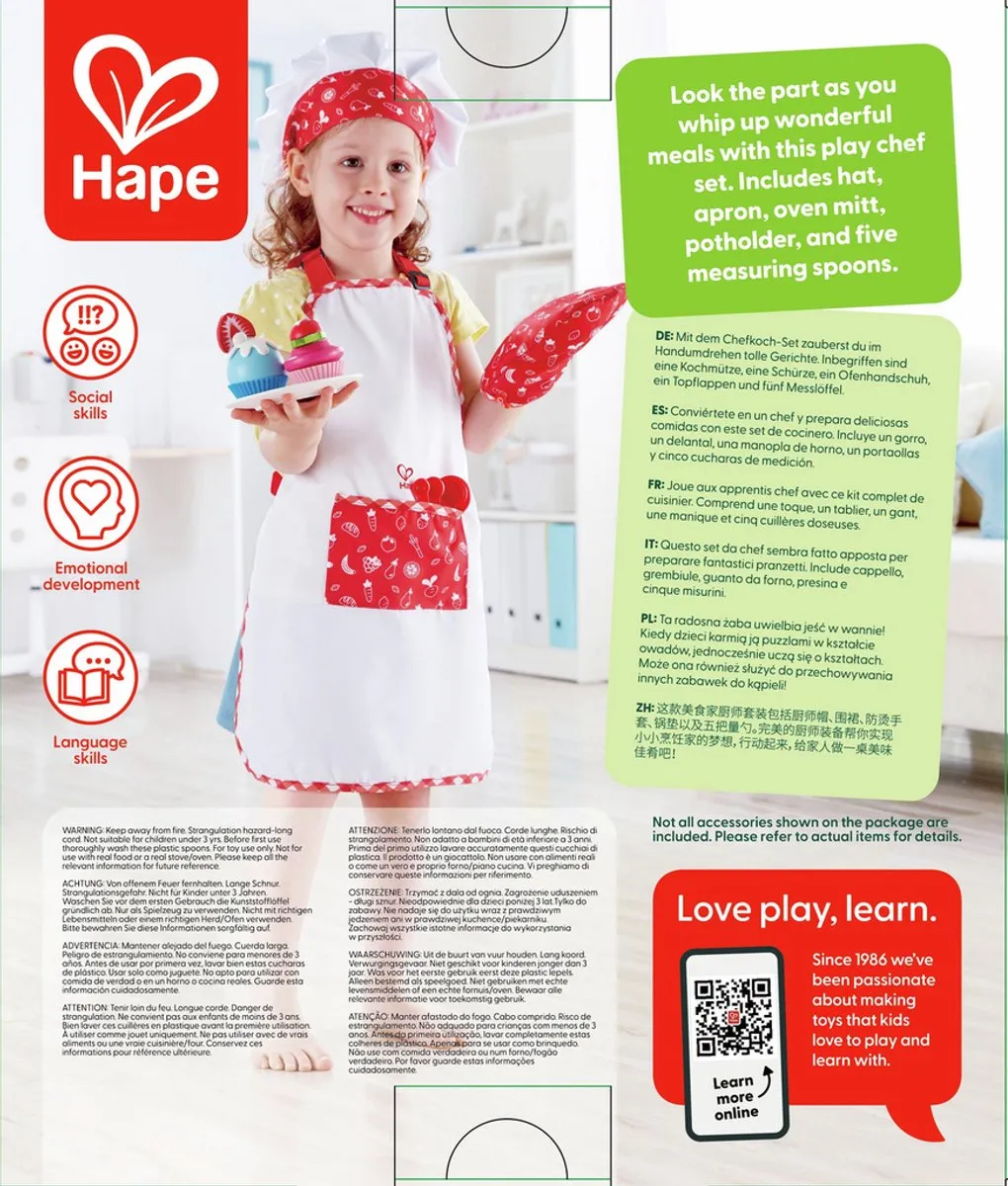 Hape Chefkoch-Set - Multicolor