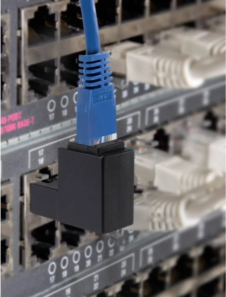 Renkforce RJ45 Netwerkadapter CAT 5e - Zwart