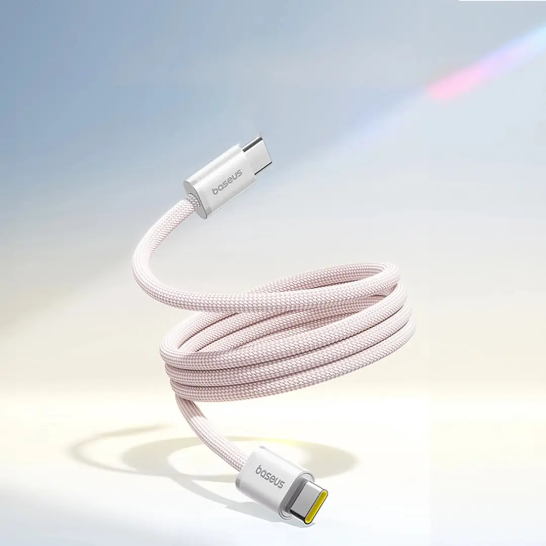 Baseus 100W USB-C Snellaadkabel 1m - Różowy