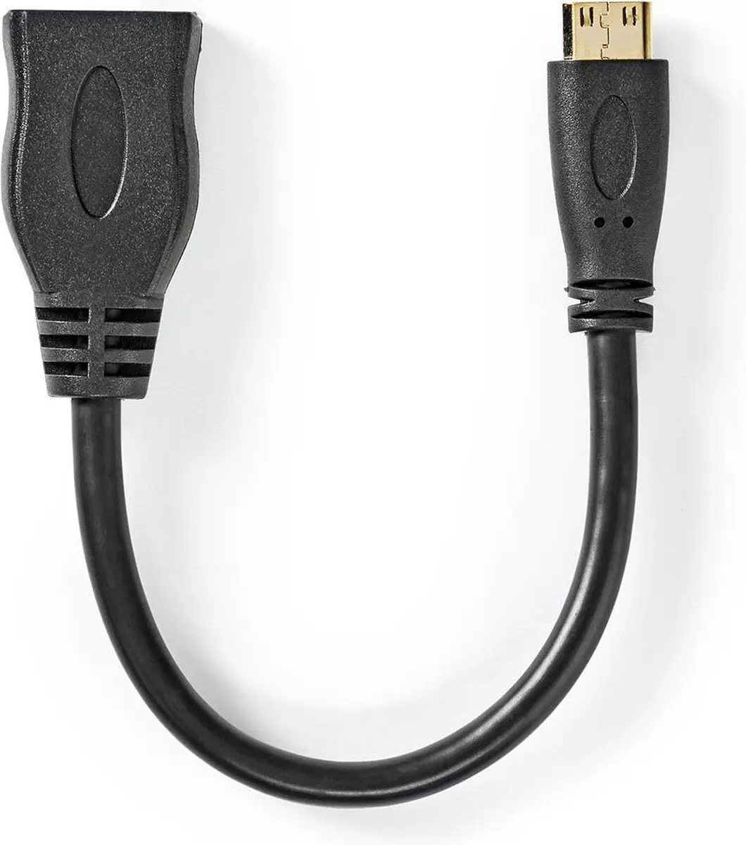 Nedis HDMI-Kabel CVGP34590BK02 4K 0,2m - Zwart