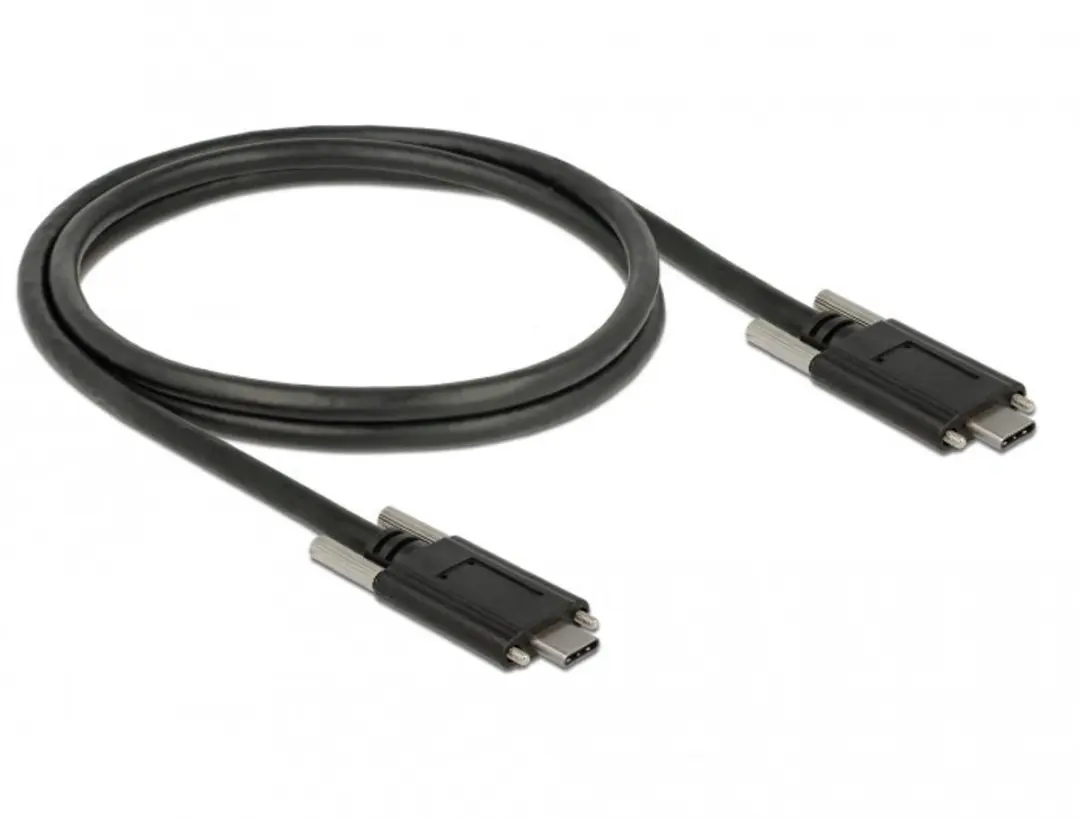 Delock 83720 USB-C Kabel 1m - Zwart