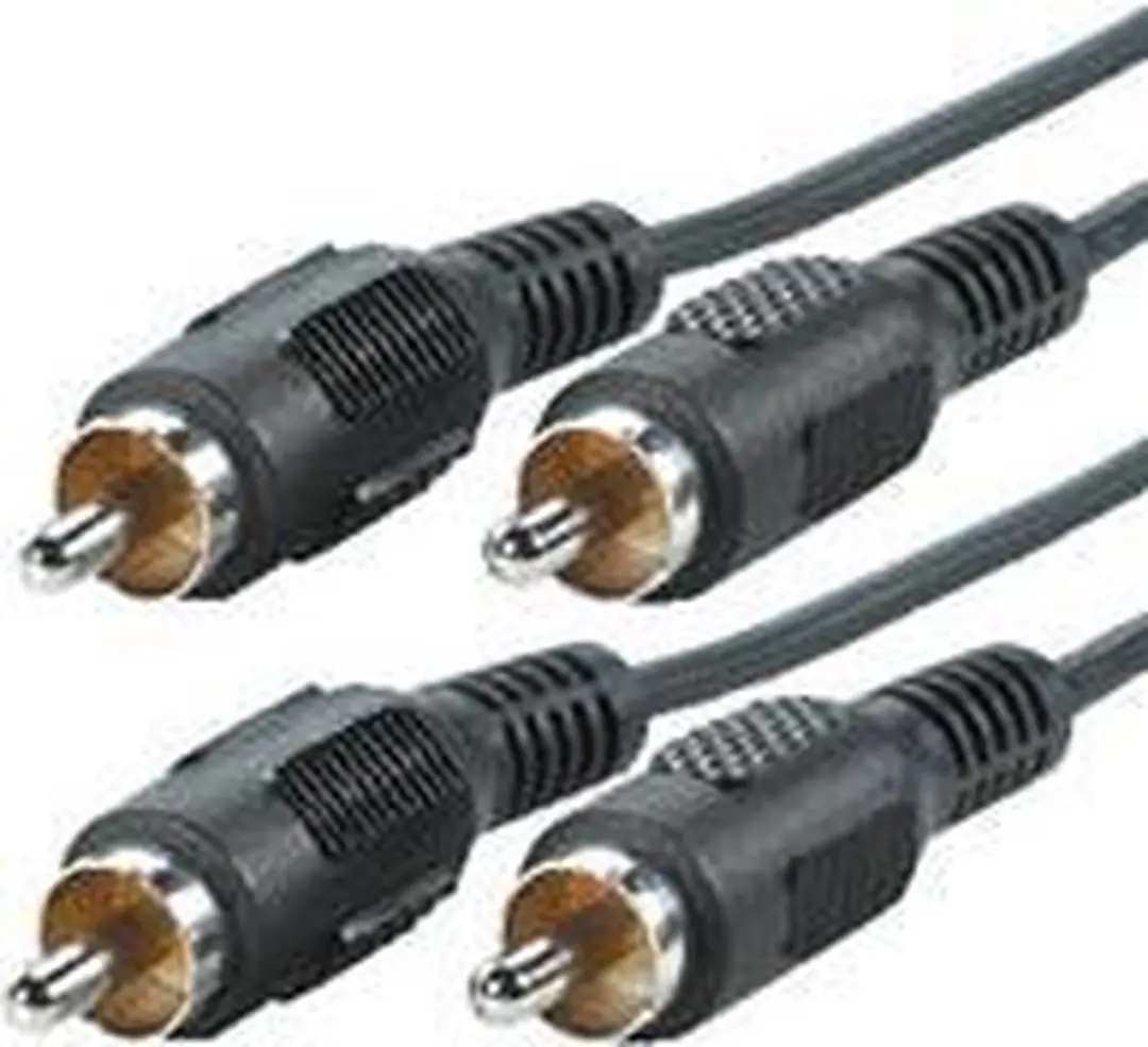 Value Cinch-aansluitkabel M/M Duplex 5m - Zwart