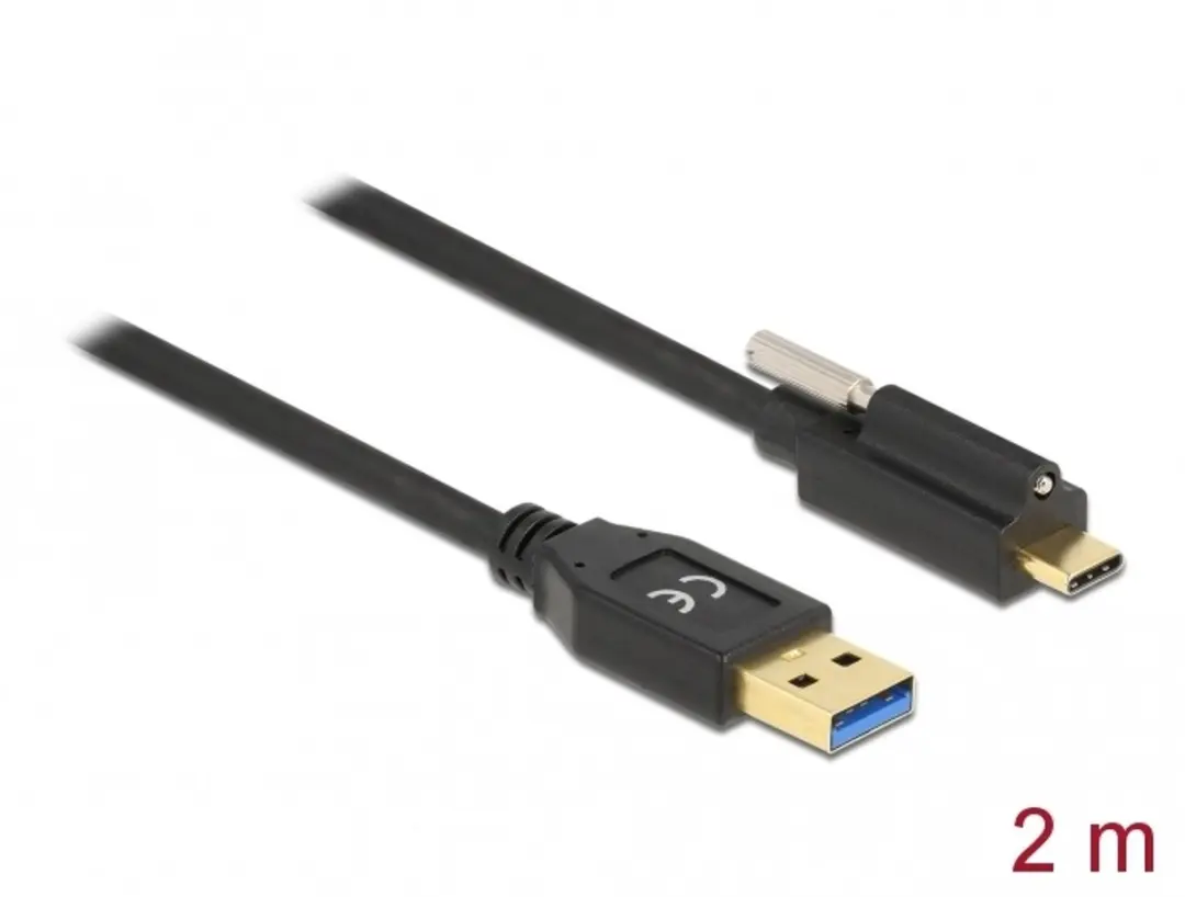 Delock USB 3.2 Gen 2 Kabel A naar C 2m