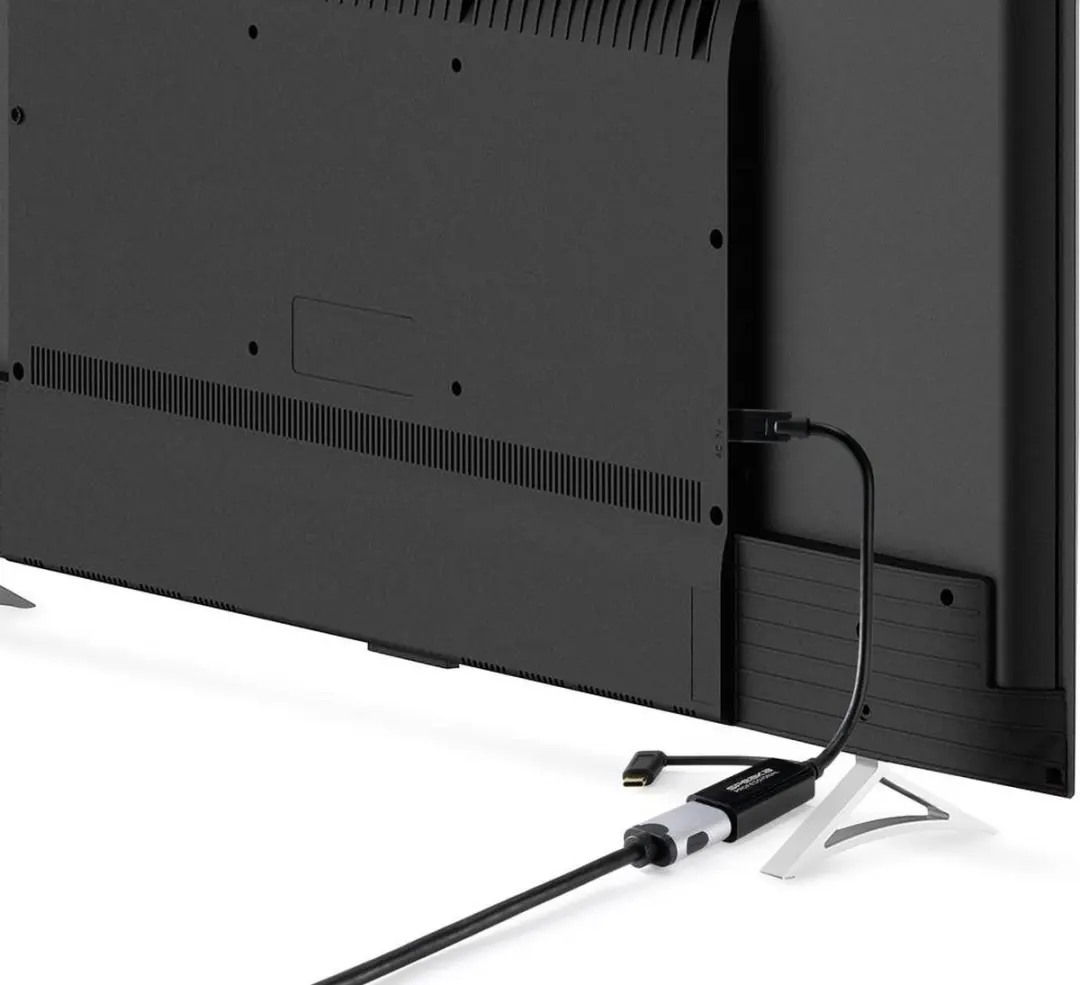 SpeaKa Professional SP-9015340 HDMI naar USB-C Adapterkabel 15cm - Zwart