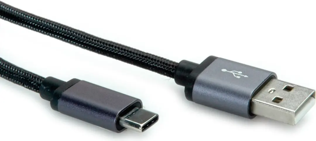 Roline USB 2.0 Kabel C-A M/M 3m - Zwart
