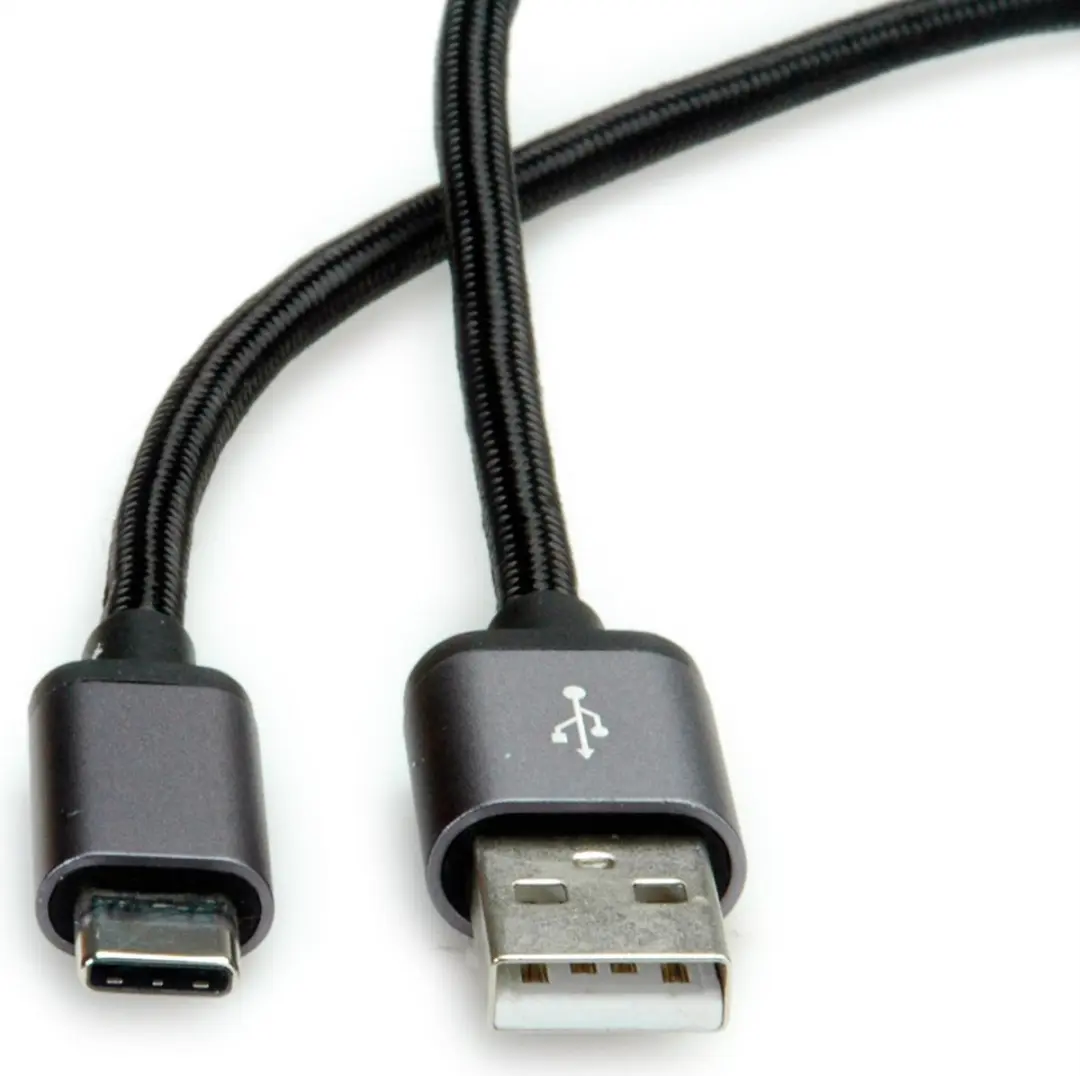 Roline USB 2.0 Kabel C-A M/M 3m - Zwart