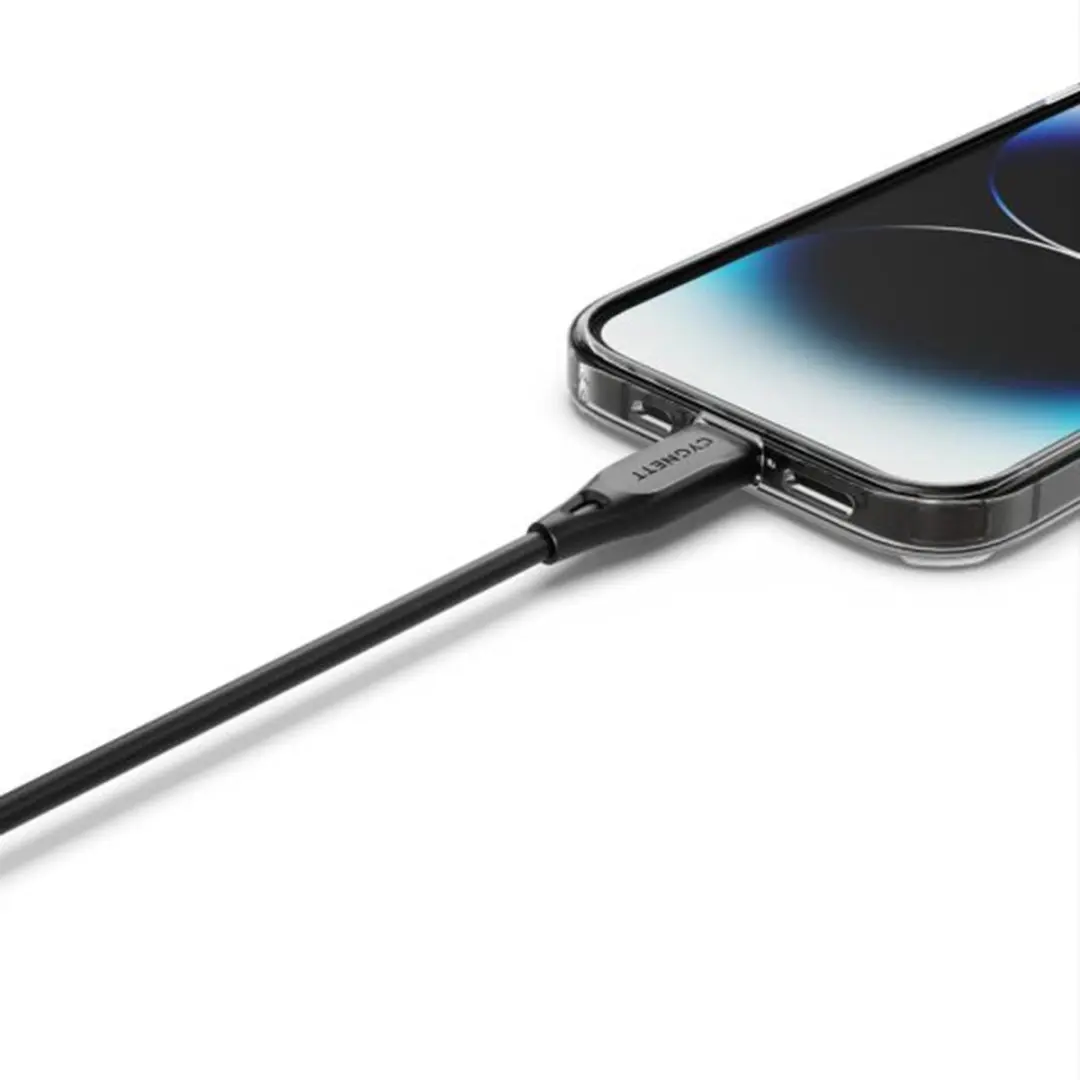 Cygnett USB-A naar Apple Lightning Kabel MFI CY4699PCCAL - 1m - Zwart - afbeelding 6 van 6