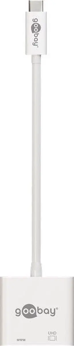 Goobay USB-C naar HDMI & PD Adapter 4K60 - Wit