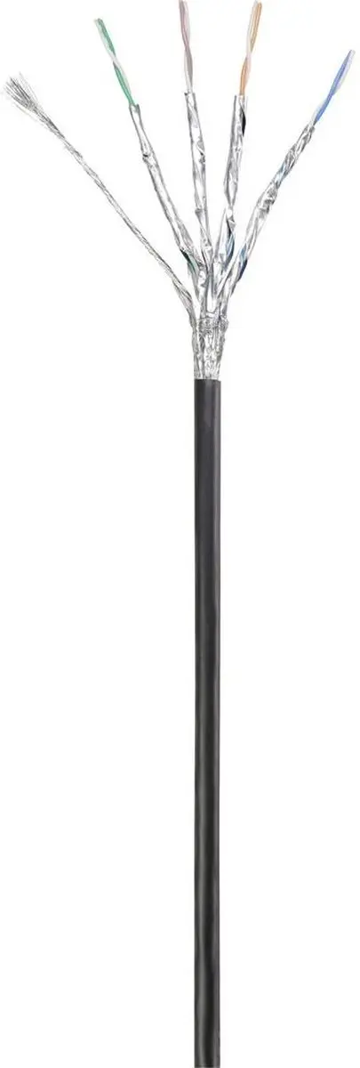 Renkforce RF-4673688 Netwerkkabel CAT 6A S/FTP 2m - Zwart