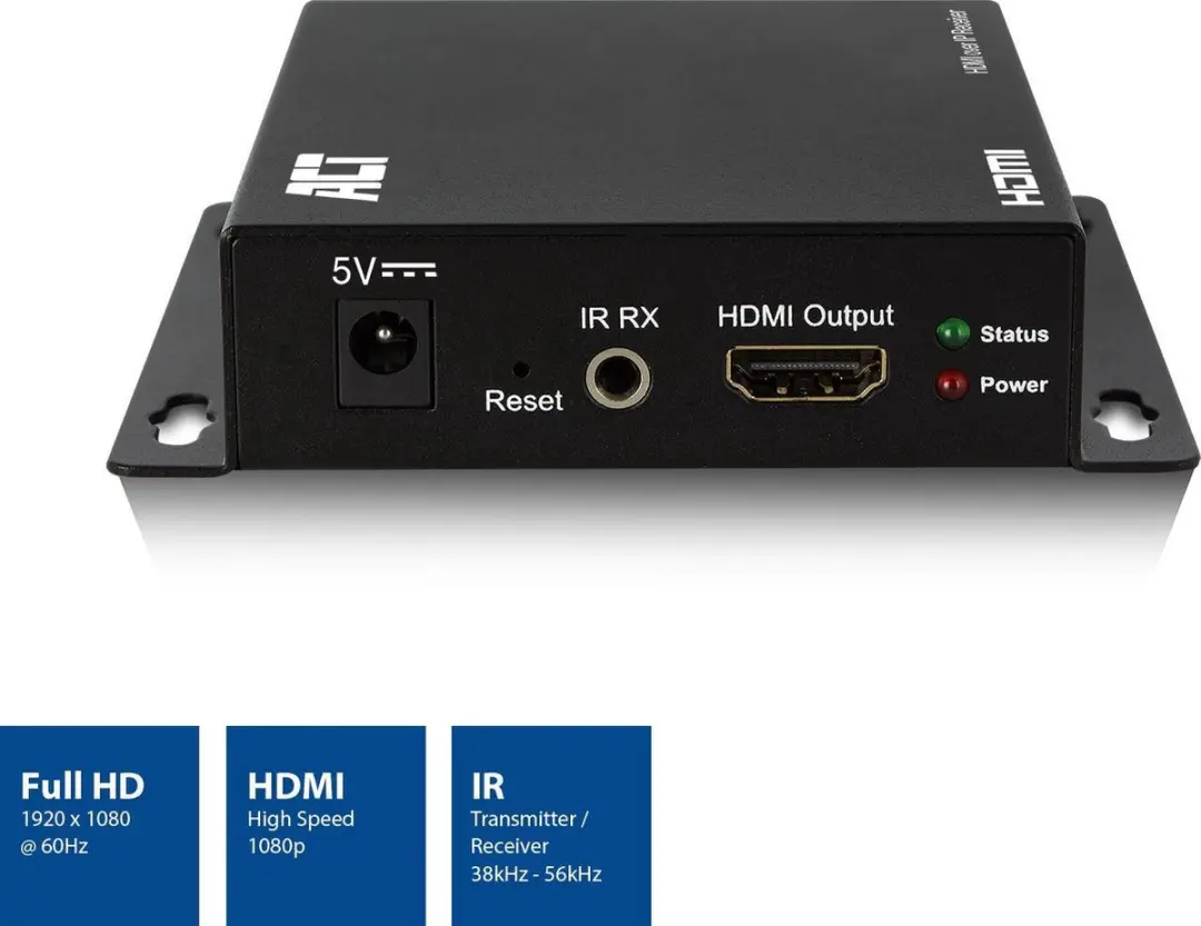 ACT HDMI over IP Receiver AC7851 - Zwart