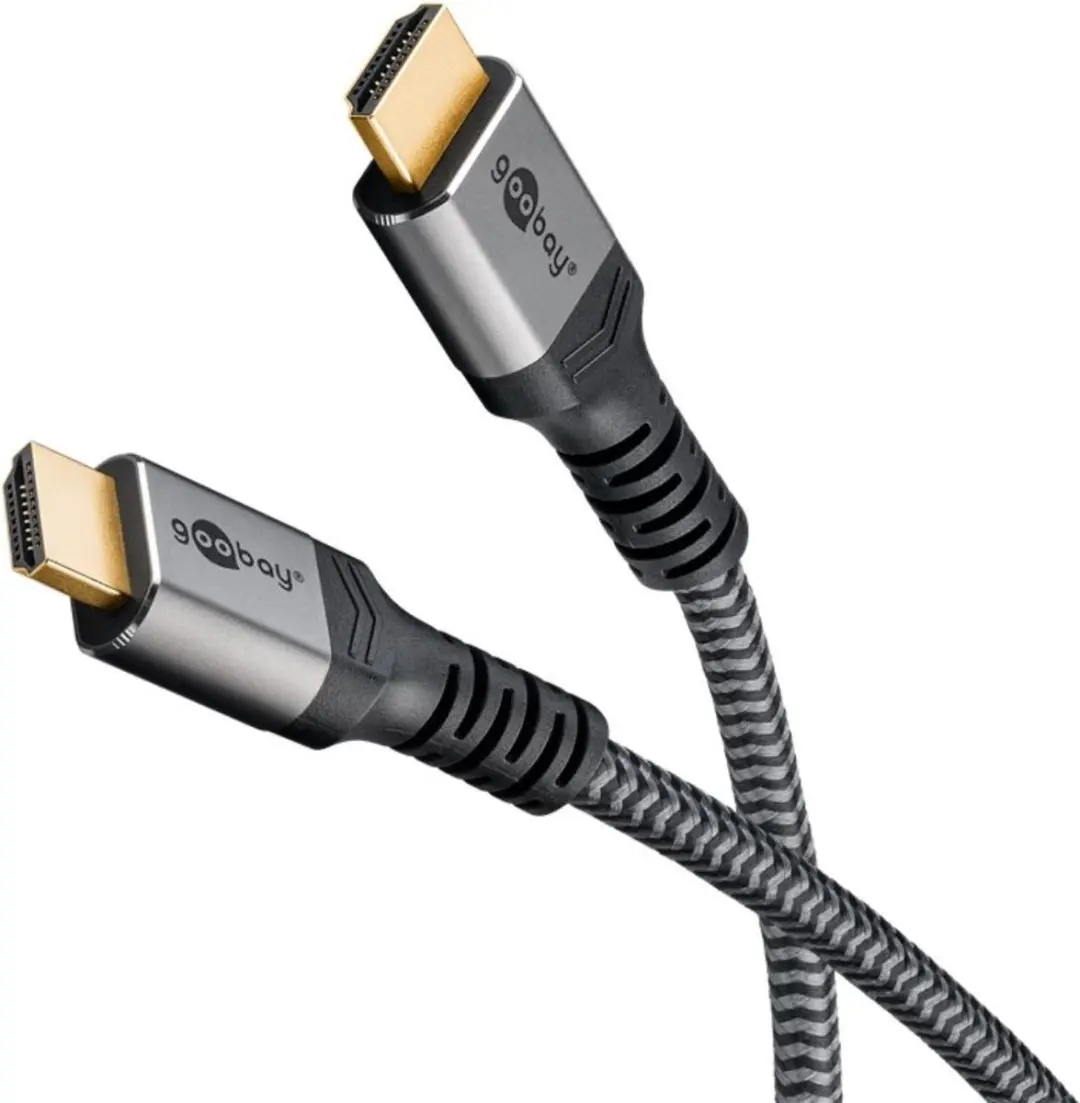 Goobay Premium HDMI-kabel met Ethernet 4K@60Hz 0,5m - Zwart