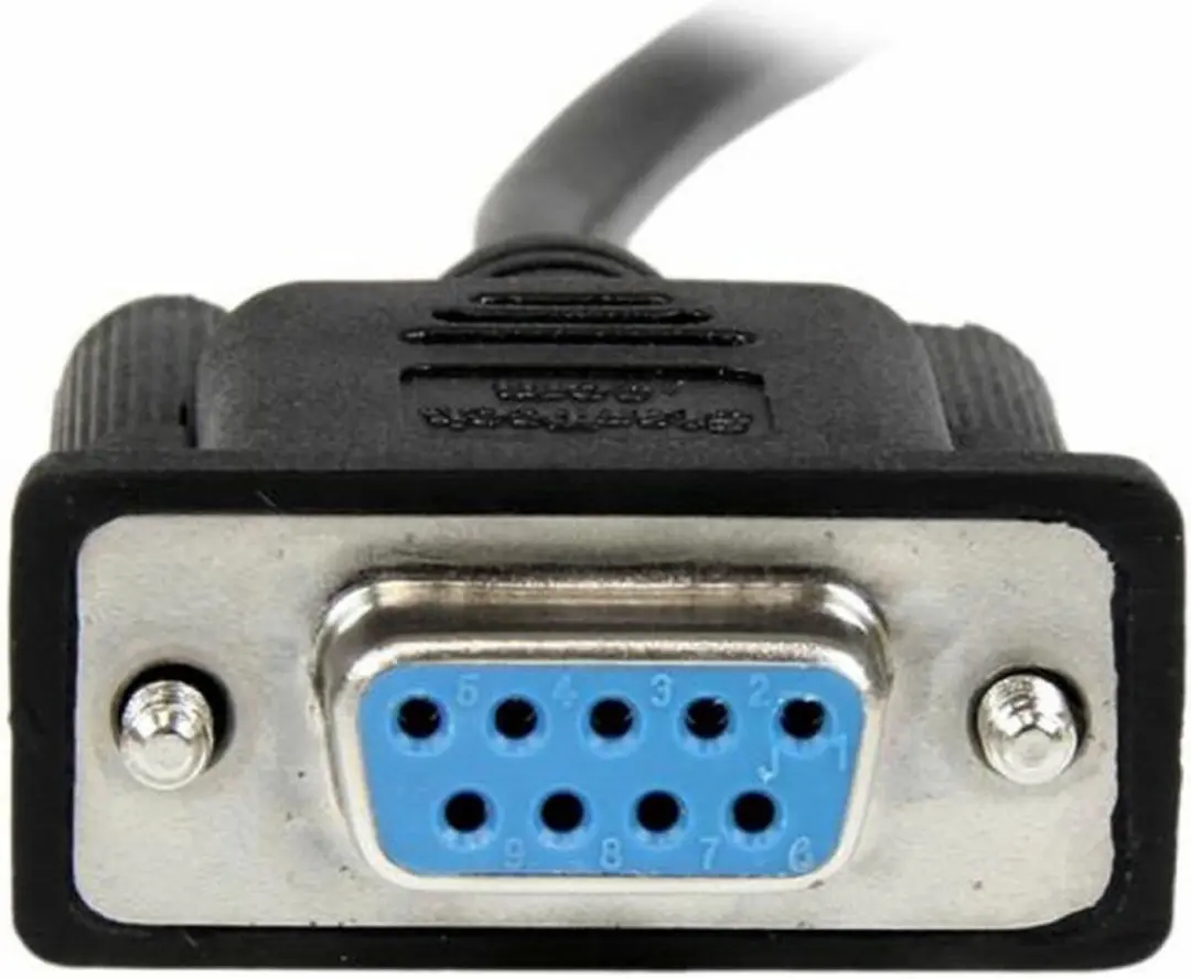 Startech DB9 RS232 Nullmodemkabel 1m - Zwart