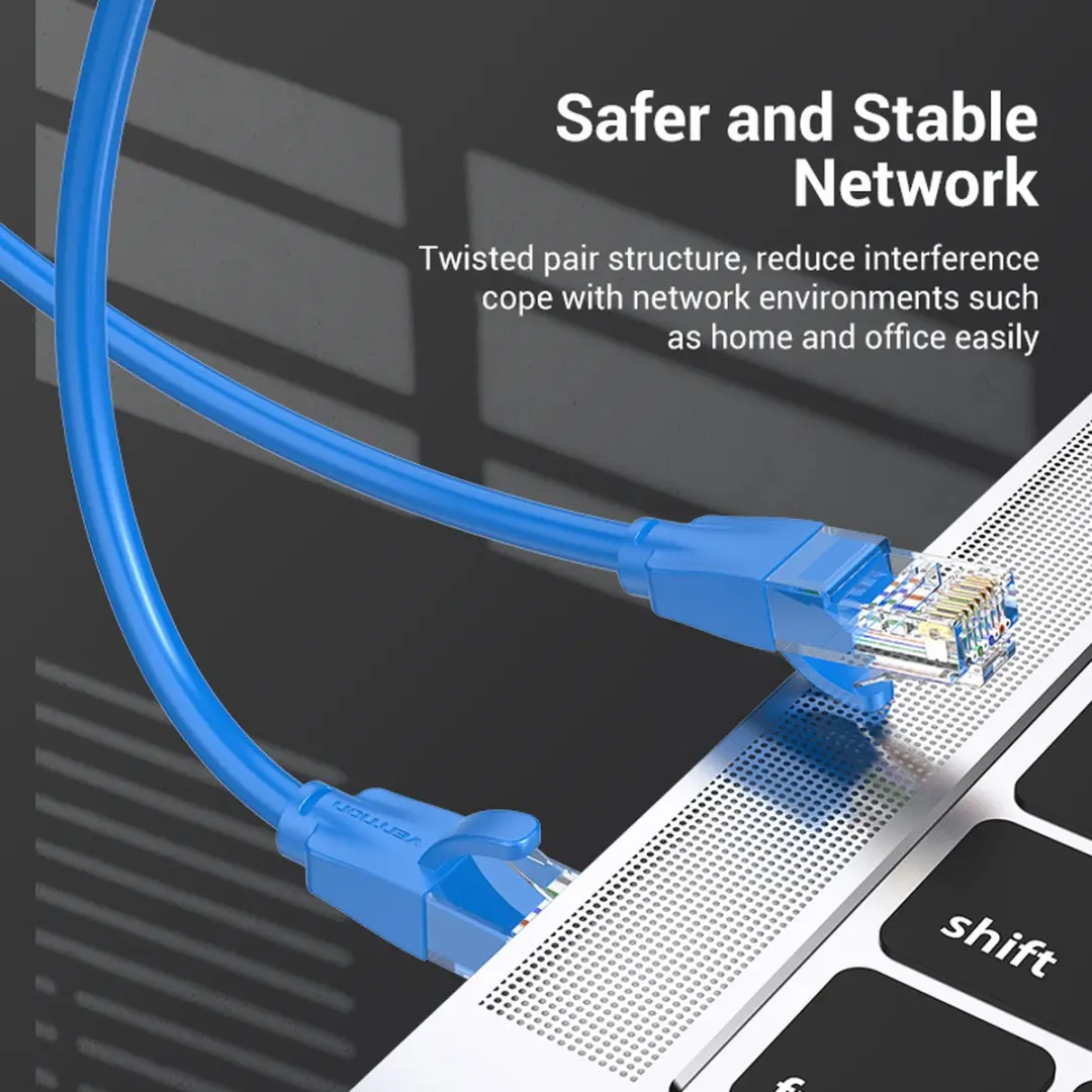 Vention IBELI Cat6 U/UTP Netwerkkabel 3m - Blauw