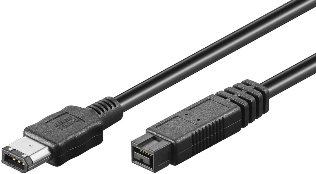 InLine FireWire 400-800 Kabel 6-pins/9-pins - 3m - Zwart