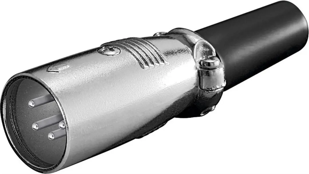 Goobay XLR 4-pins (m) Connector - Grijs