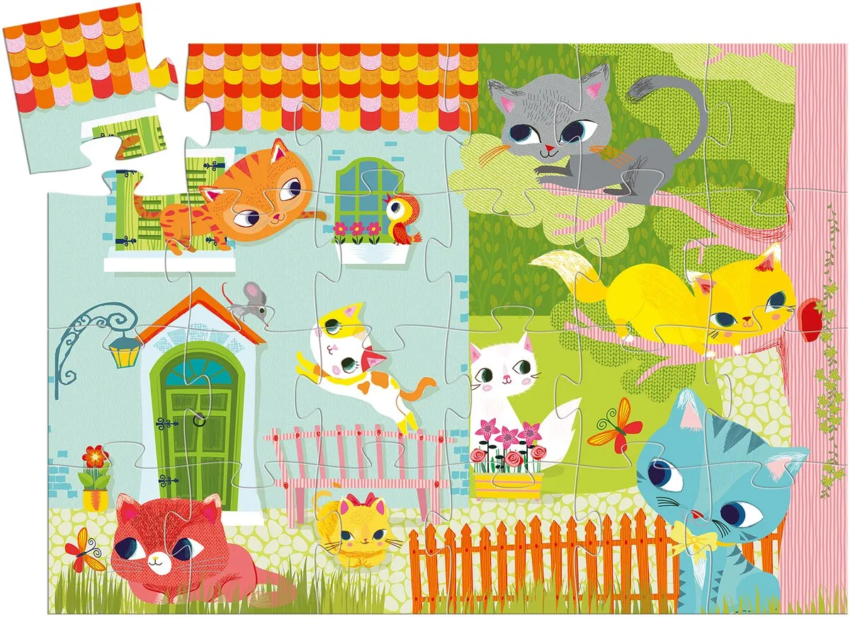 Djeco Puzzel Pachat en Z'n Vriendjes 24 Stuks