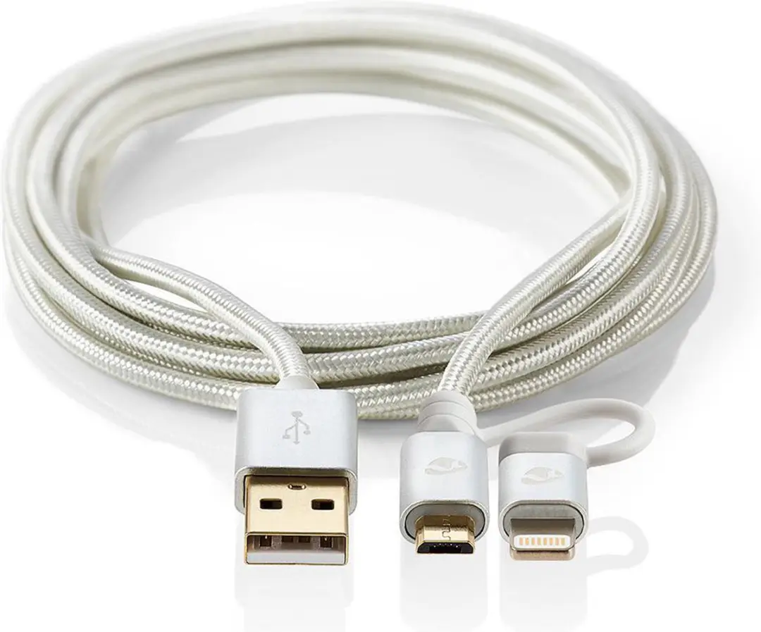 Nedis 2-in-1 USB-Kabel Lightning/USB Micro-B 2m