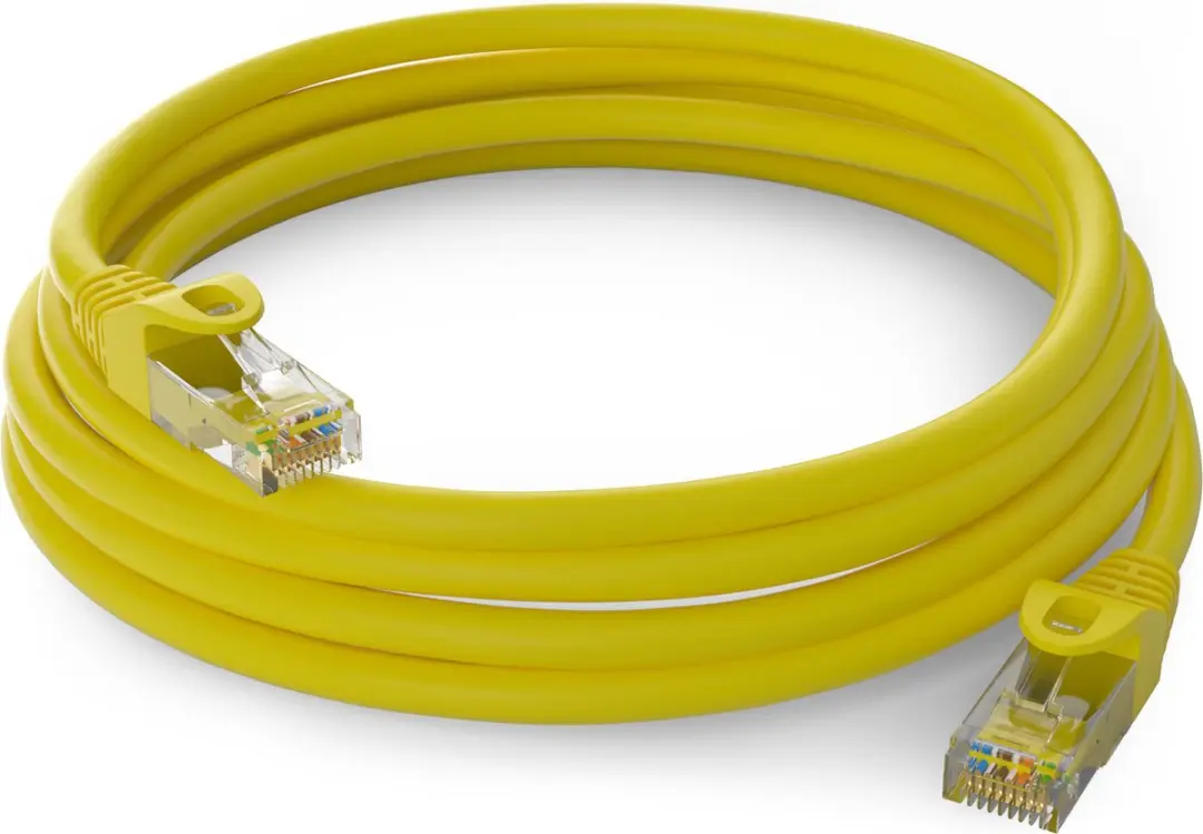 Wentronic CAT5E Netwerkkabel RJ45 - Geel 15m