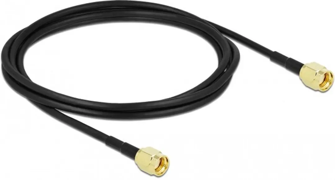 Delock Antennekabel RP-SMA naar RP-SMA 2m - Zwart