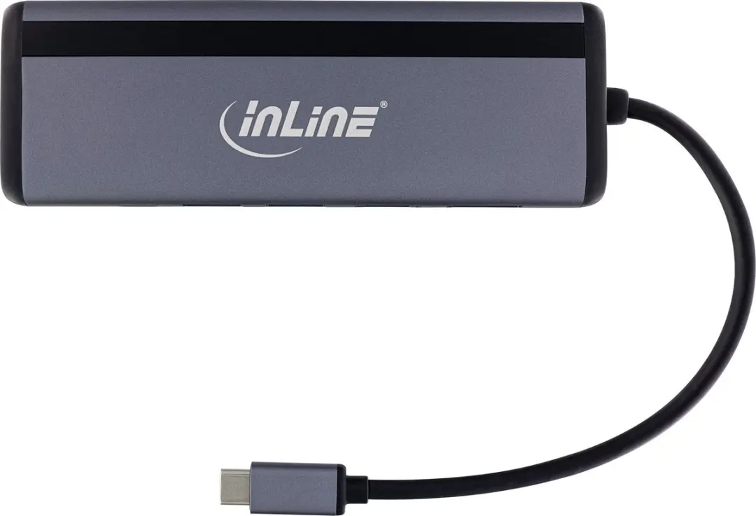 InLine USB-C Multiport Adapter 33278B - Grijs