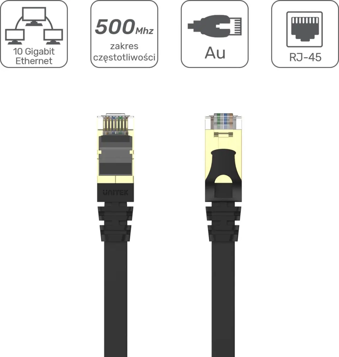 UNITEK Cat. 7 Patchkabel SSTP - 2.0m - Zwart