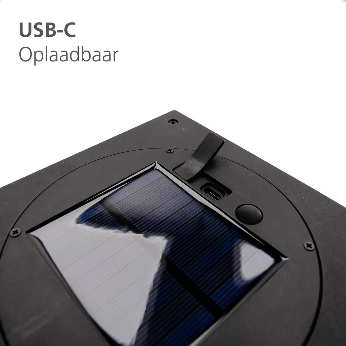 Eglo Usigni Solar Tafellamp - 28cm Zwart/Wit