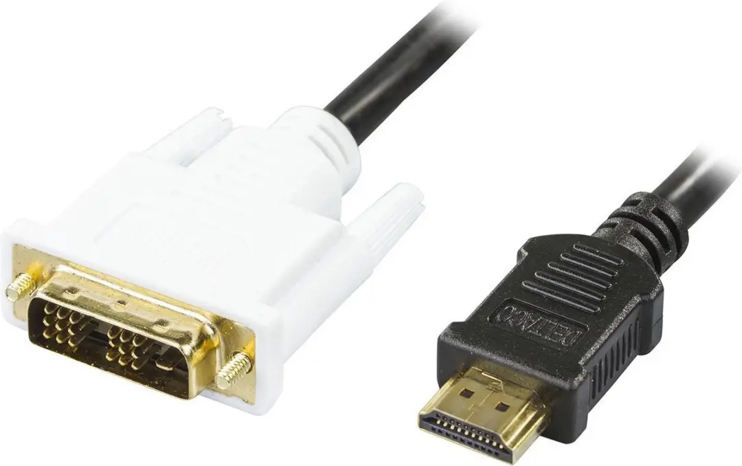 Deltaco HDMI-115 HDMI naar DVI-D Kabeladapter 5m