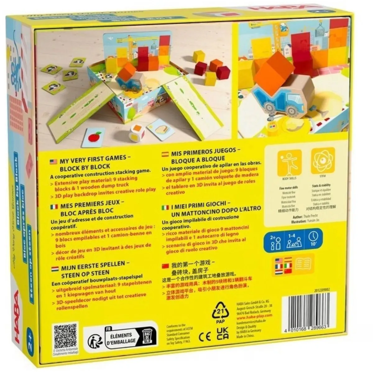 Haba Mijn Eerste Spellen Steen op Steen - 20 Stuks