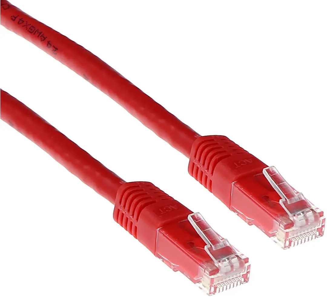 ACT Rode 5 meter U/UTP CAT5E patchkabel met RJ45 connectoren IB5505
