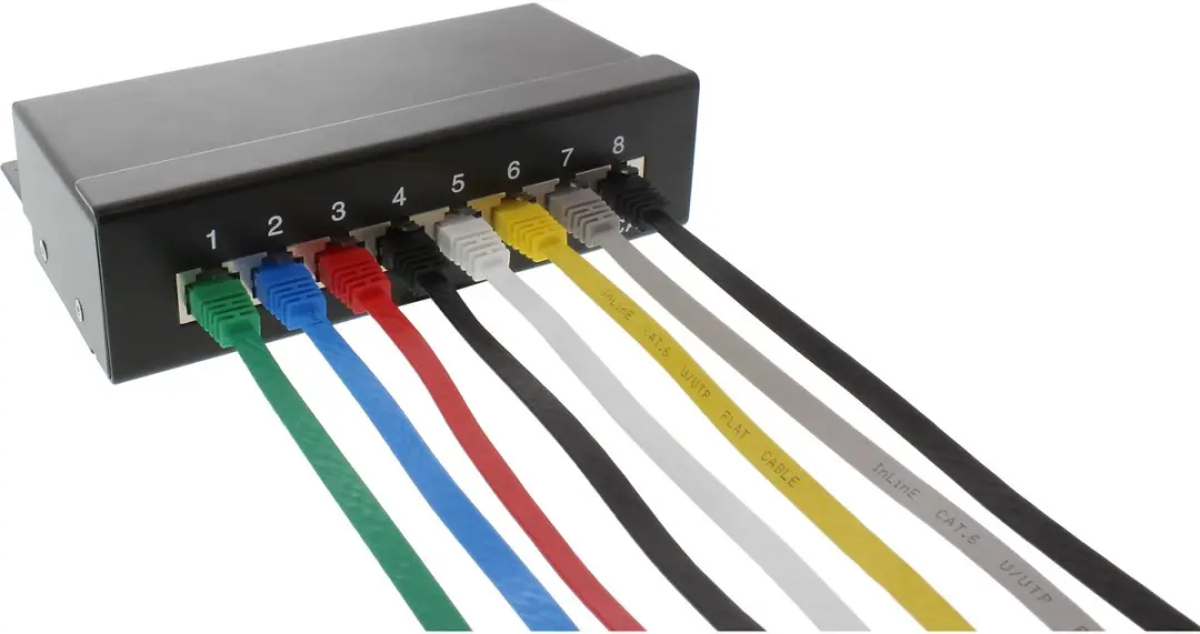 InLine® Patchkabel plat, U/UTP, Cat.6, zwart, 3m