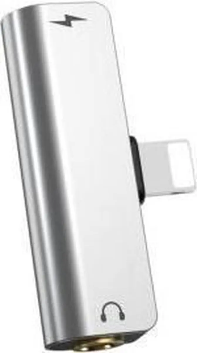Hoco 2in1 Audio Converter Apple Lightning naar 3.5 Audio Jack
