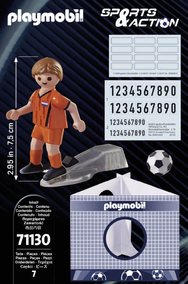 Playmobil Voetballer Nederland 71130 - afbeelding 6 van 6