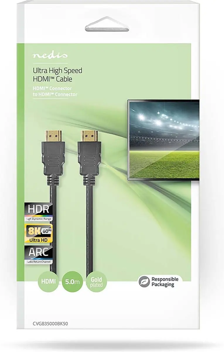 Nedis Ultra High Speed HDMI-kabel 8K 48Gbps 5m - Zwart