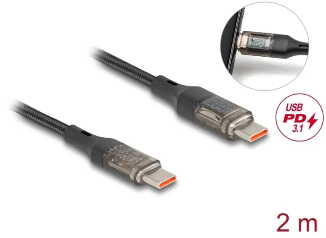 Delock USB-C naar USB-C PD 3.0 Kabel 100W