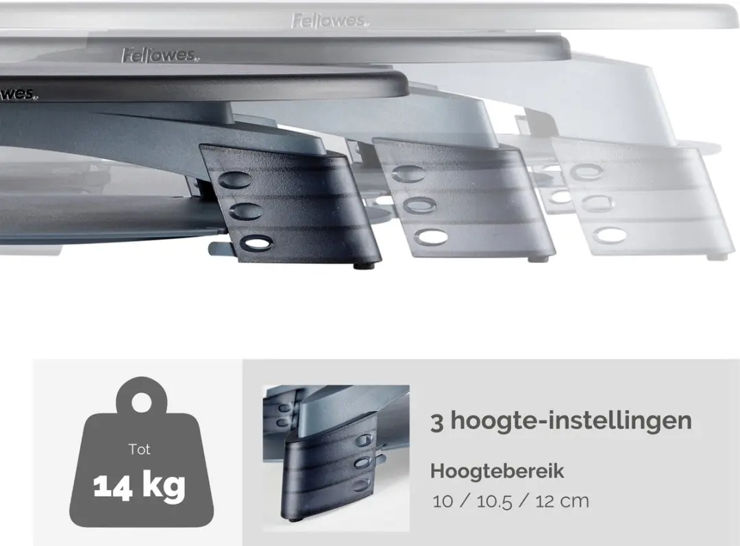 Fellowes S0227300 Monitorstandaard - 17 inch - Zwart - afbeelding 6 van 6