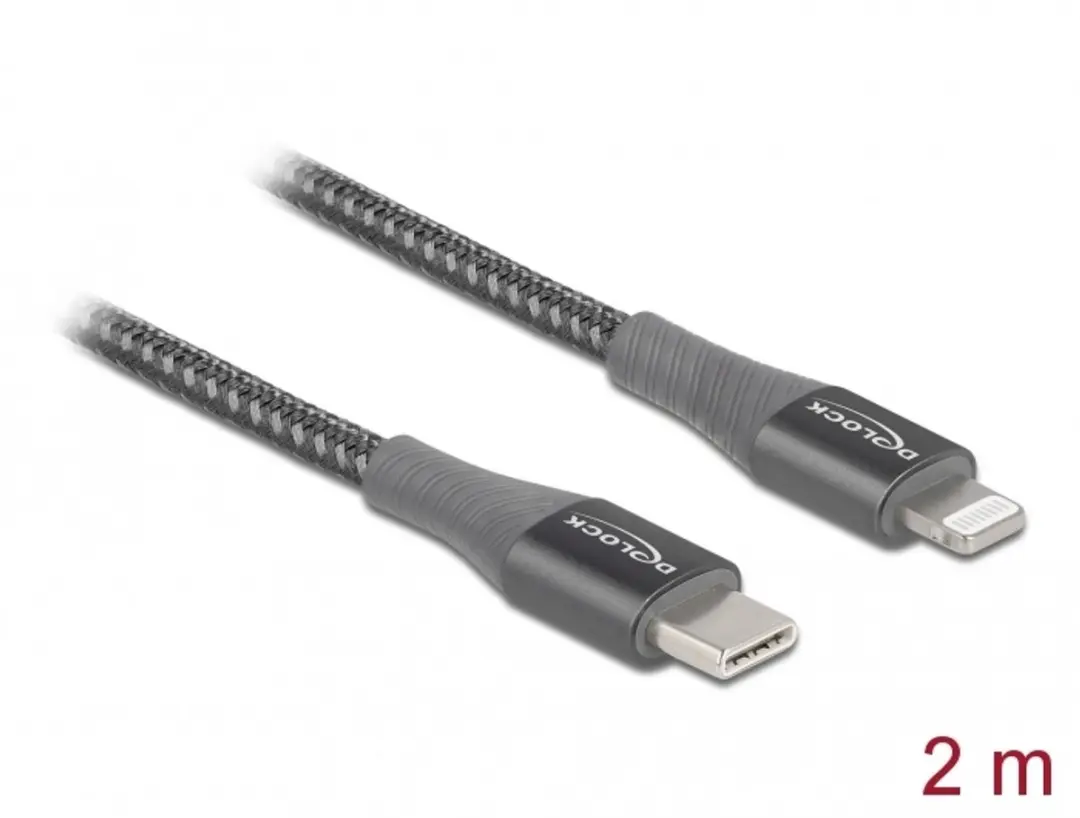 Delock USB-C naar Lightning Kabel 2m
