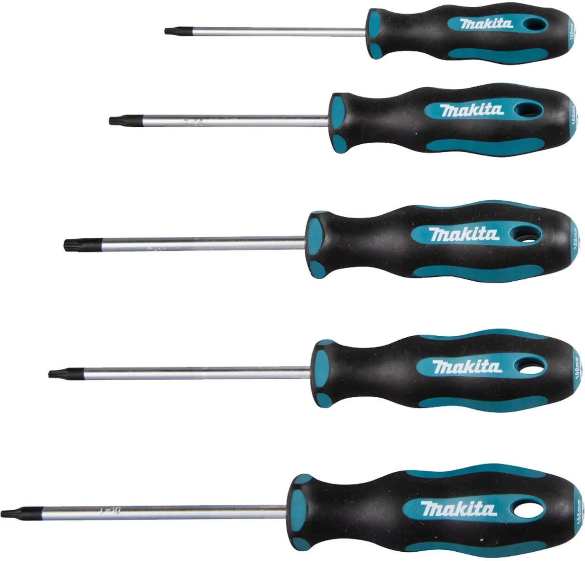 Makita E-10534 Schroevendraaierset - 5-delig T10/T15/T20/T25/T30 - Zwart