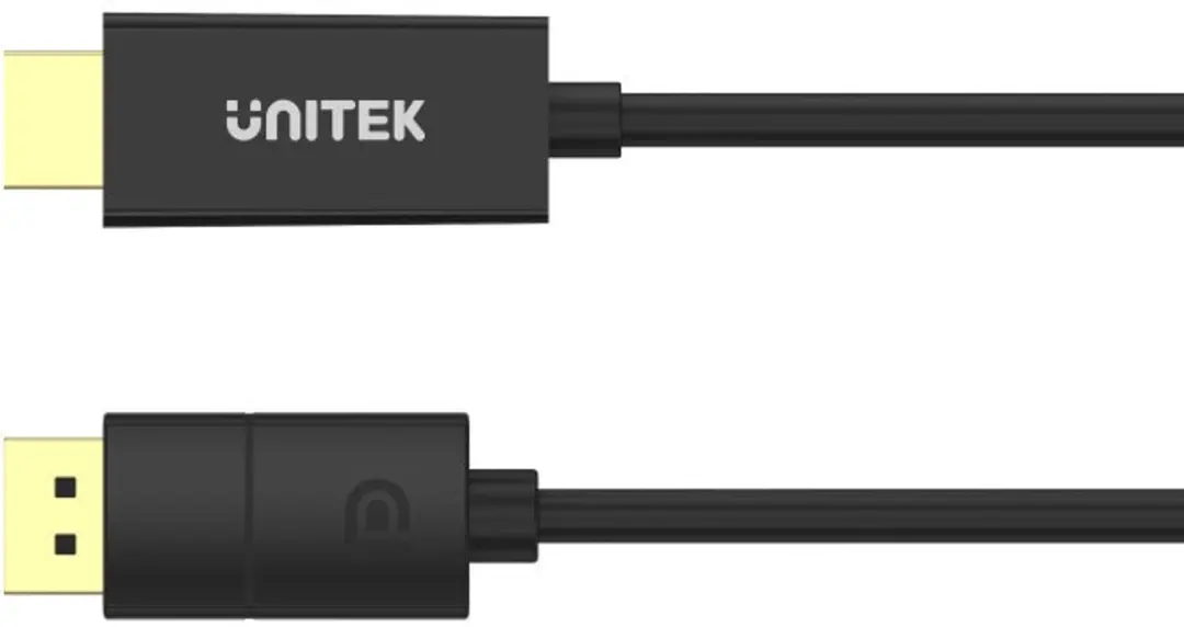 Unitek DisplayPort naar HDMI 2.0 Adapterkabel 1,8m - 4K 60Hz Transparant
