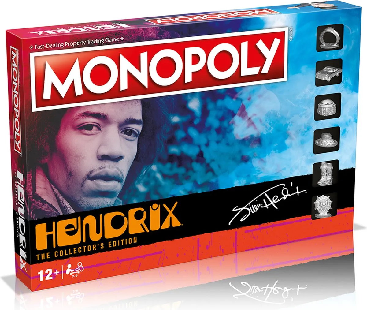 Winning Moves Monopoly Jimi Hendrix Bordspel
