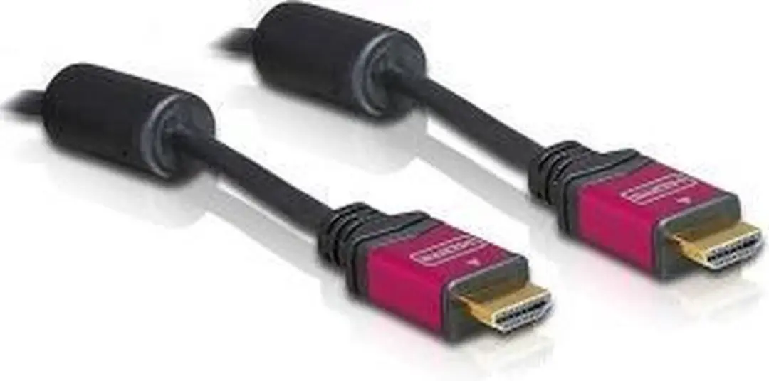 Delock 1.3 HDMI Kabel 5m - Rood/Zwart